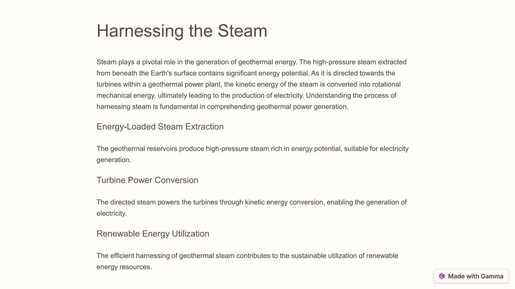 How does geothermal power plant harness energy from the volcano.pptx