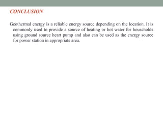 Geothermal Energy | PPTX