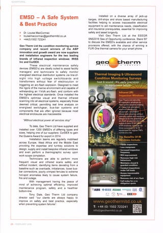 Geo Therm Ltd.  EMSD   a safe system & best practice