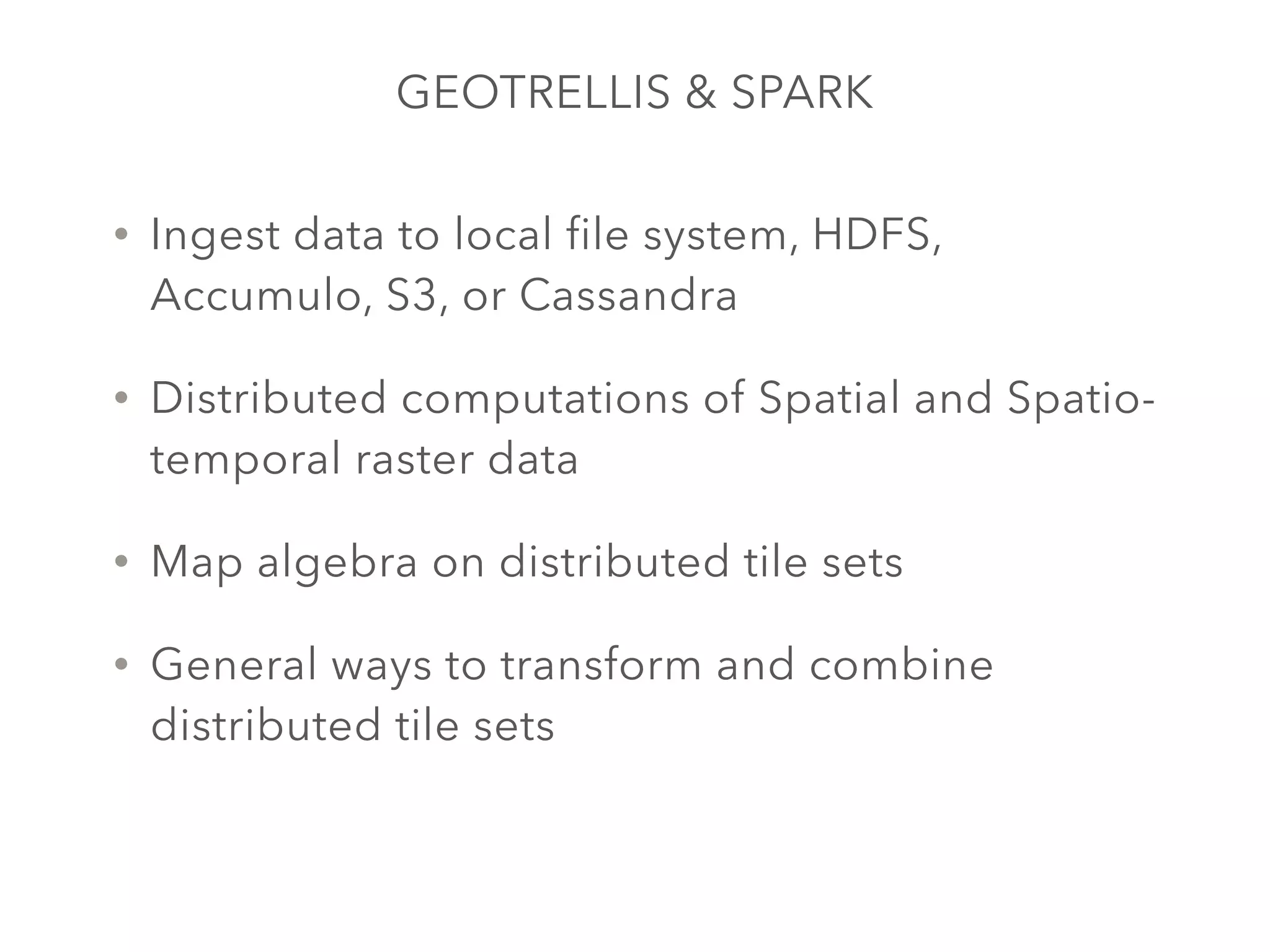 GeoTrellis, GIS on Scala PPT