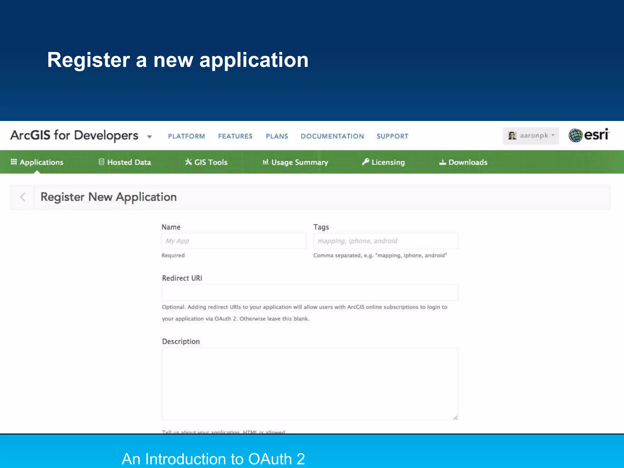 Register a new application

An Introduction to OAuth 2

 