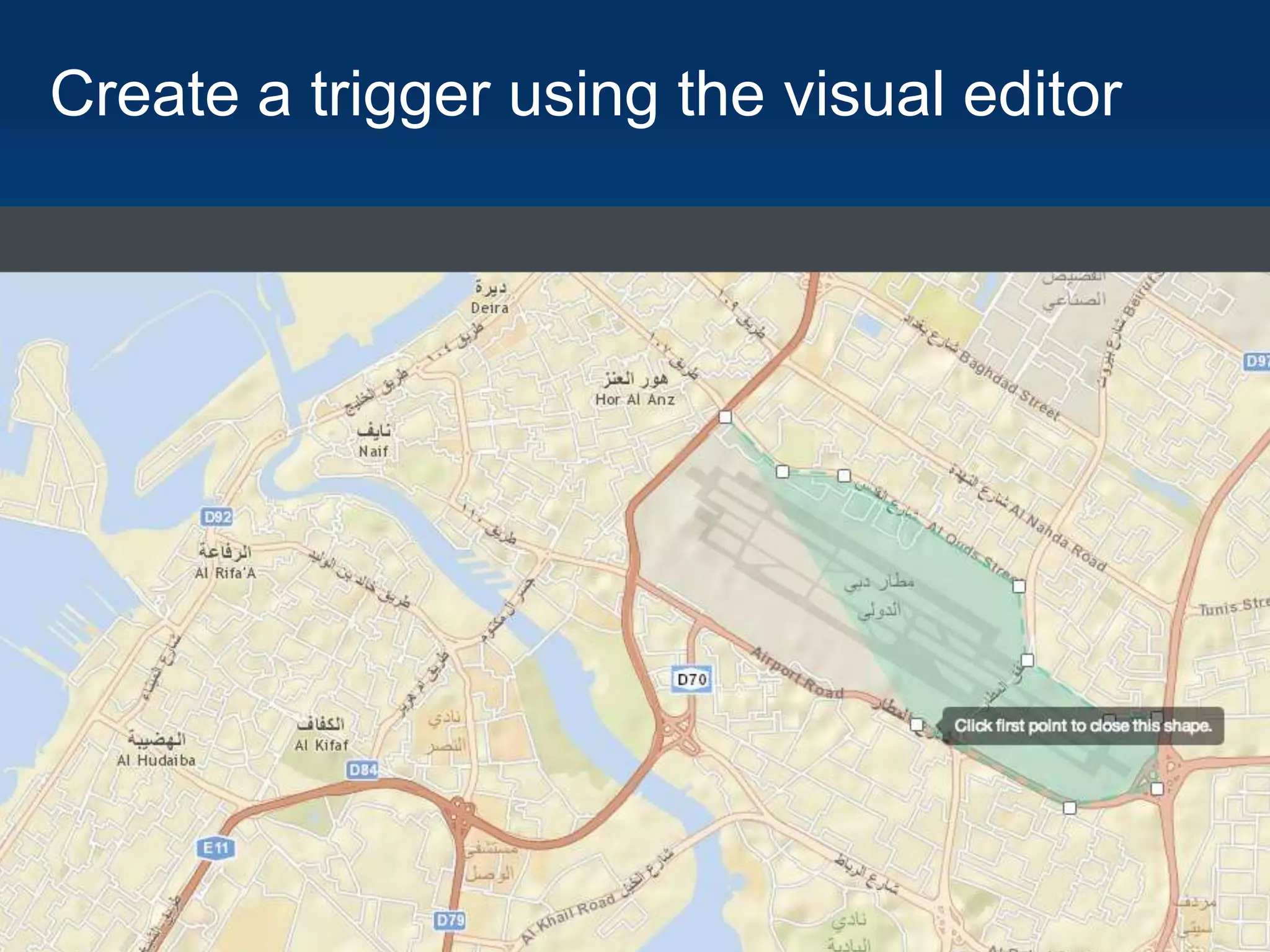 Create a trigger using the visual editor

 