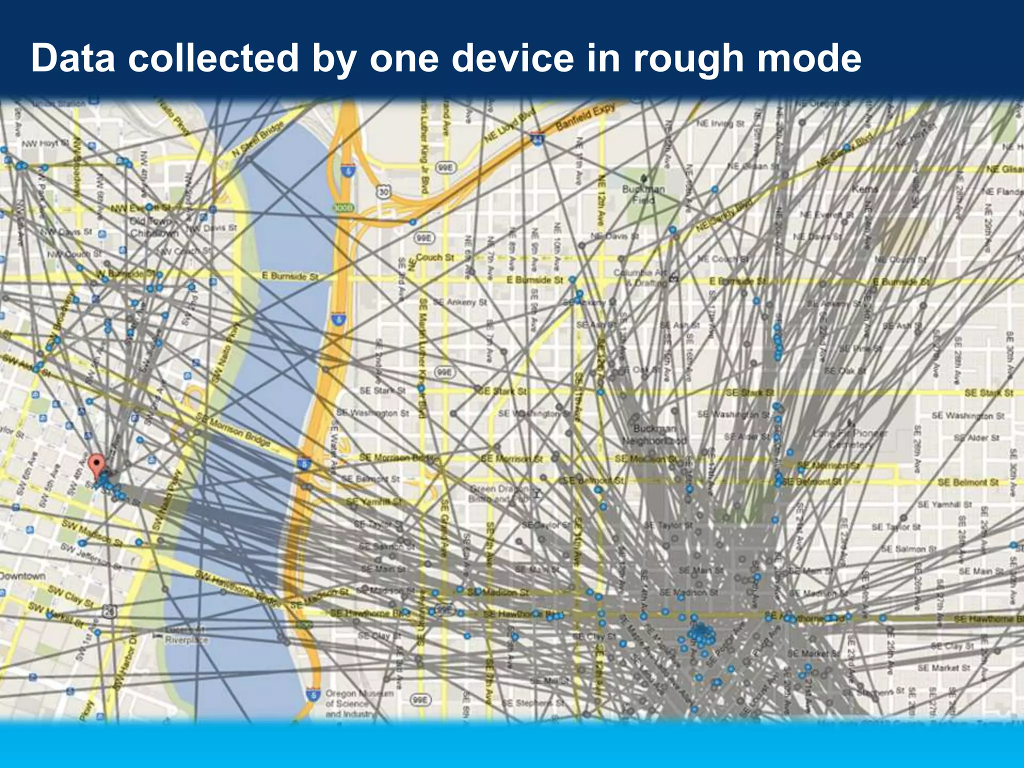 Data collected by one device in rough mode

 