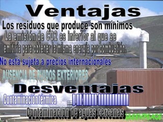 Energía Geotérmica 