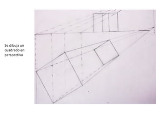 Se dibuja un
cuadrado en
perspectiva

 