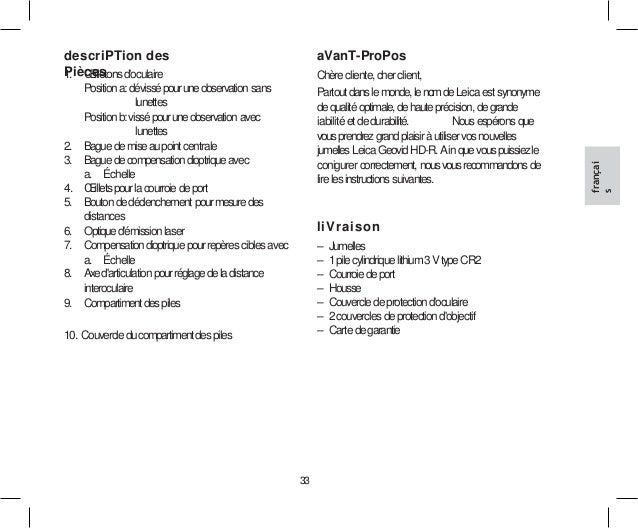 Instruction Manual Leica Geovid Hd R Optics Trade