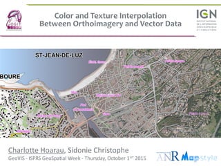 Color and Texture Interpolation between Imagery and Vector Data | PDF