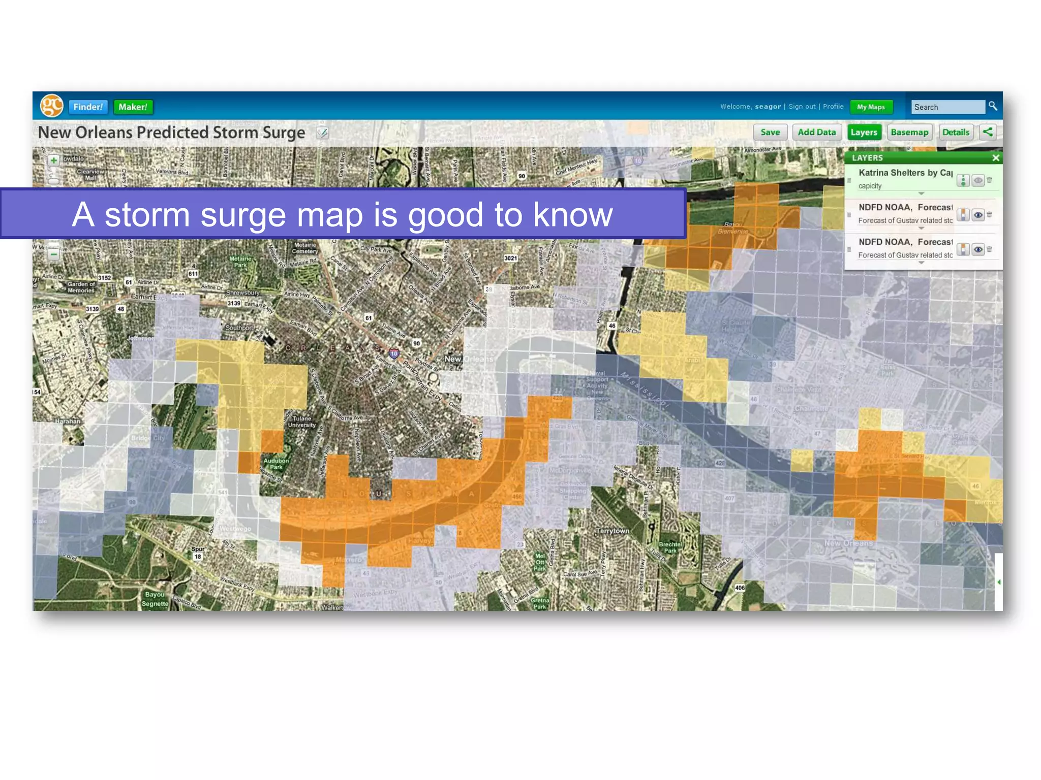 A storm surge map is good to know
