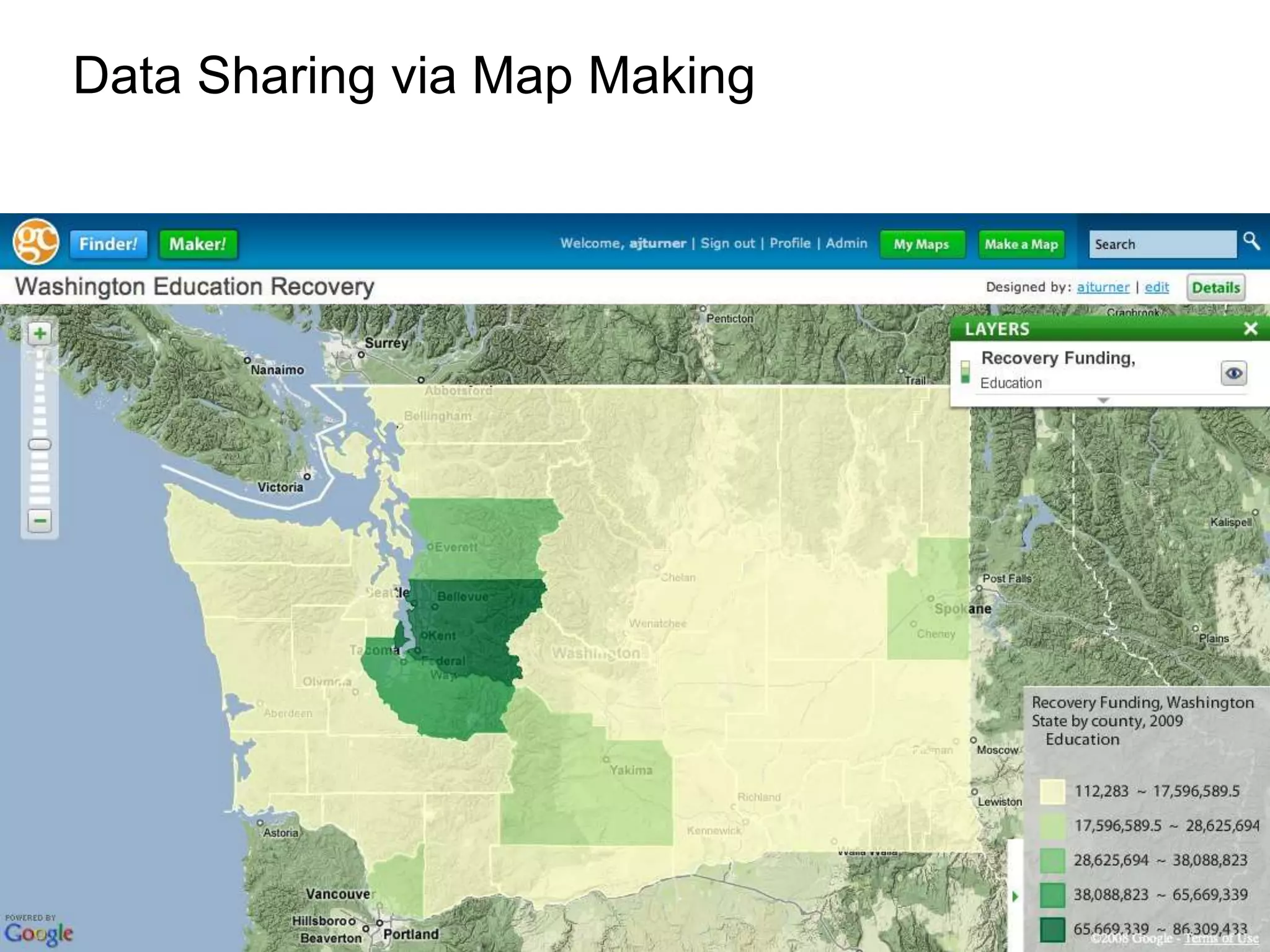 SpatialiteData Sharing via Map Making