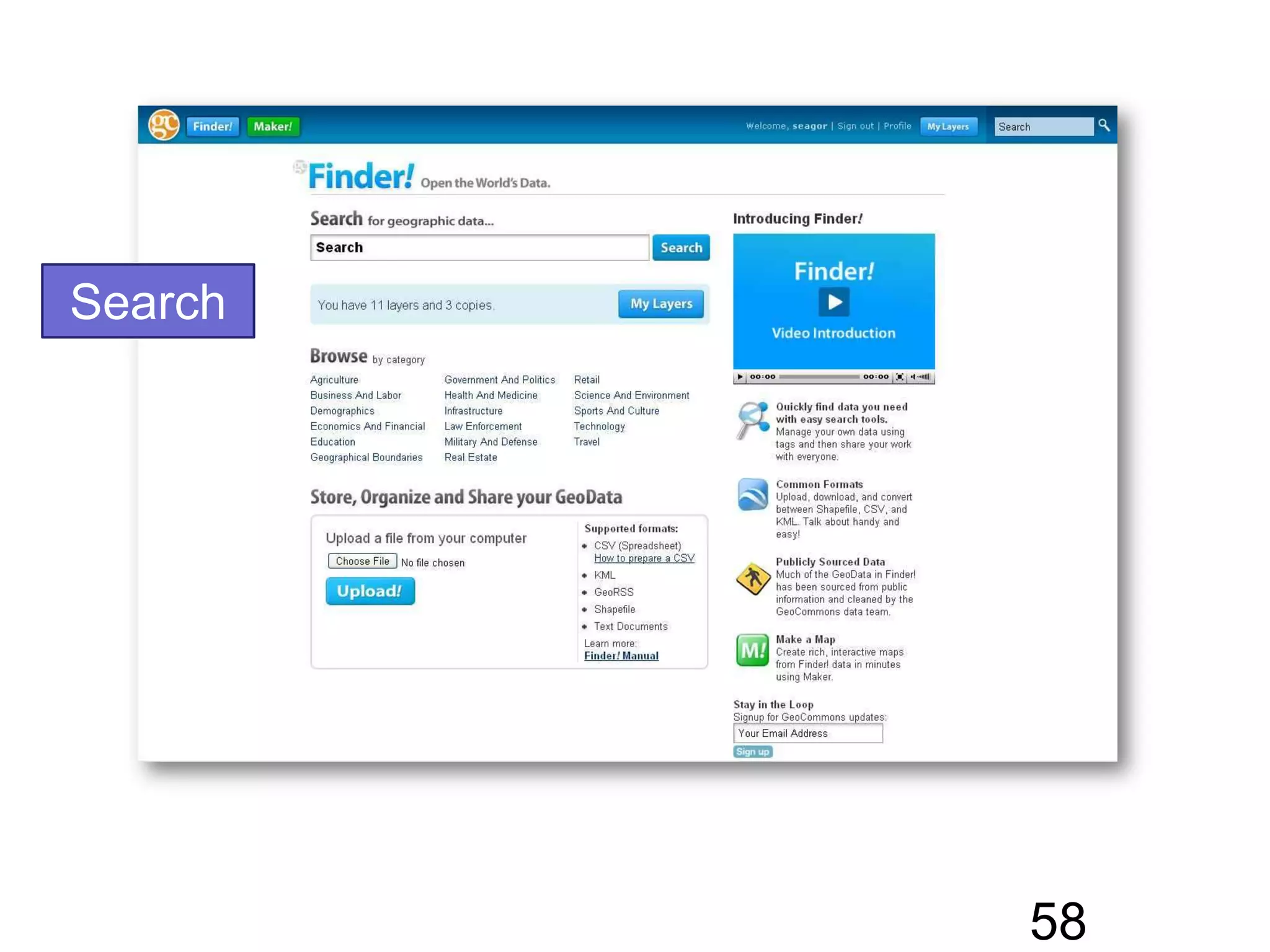 Data Sharing via Map Making