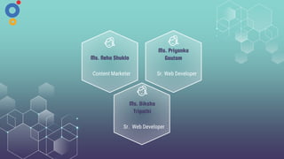 Ms. Neha Shukla
Content Marketer
Ms. Priyanka
Gautam
Sr. Web Developer
Ms. Diksha
Tripathi
Sr. Web Developer
 