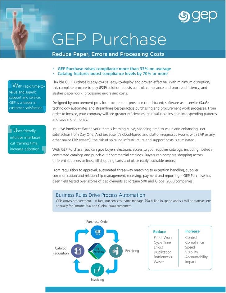 Data Sheet GEP Purchase