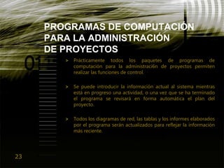 Gep2009 Lec16 Eq9 Pre Gido&Clements Cap.11 Control Del Programa