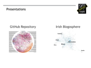 Presentations




  GitHub Repository   Irish Blogosphere
 
