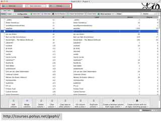 Basic ideashttp://courses.polsys.net/gephi/
 