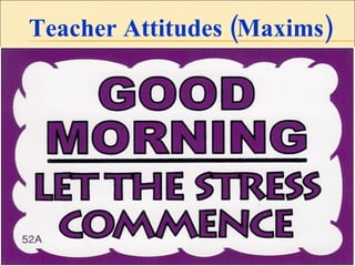 Teacher Attitudes (Maxims) Insert Needed!!!!! 