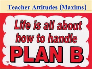 Teacher Attitudes (Maxims) Insert Needed!!!!! 
