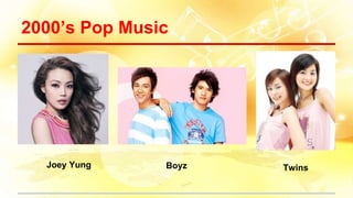 2000’s Pop Music
TwinsJoey Yung Boyz
 