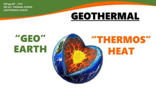 Geothermal Energy | PPTX