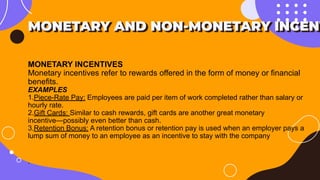 Monetary Incentive Examples Communication and motivation Maslow’s hierarchy of needs: | PDF