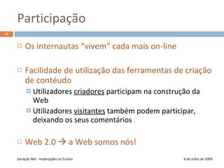 Informações pessoais alojadas on-line