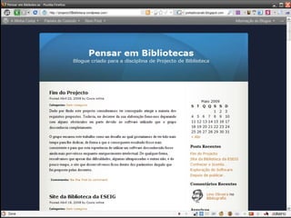 Dinâmica dos trabalhos práticosDiscussão de lançamentoWikiGestão do Trabalho ColaborativoTrabalho PráticoFórunsMoodleDocenteBlogue/SiteDinamização do TemaComentáriosEstudantesNovidadesRSSGoogle AlertsGoogle Blog SearchTechnoratiVídeosYouTubeApresentaçõesSlideshareImagensFlickr44Geração Net - Implicações no Ensino8 de Julho de 2009