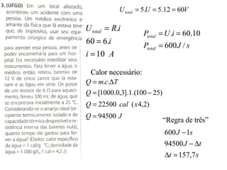 Calor necessário: “Regra de três”