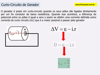 As cargas cedem sua energia fazendo o motor funcionar.