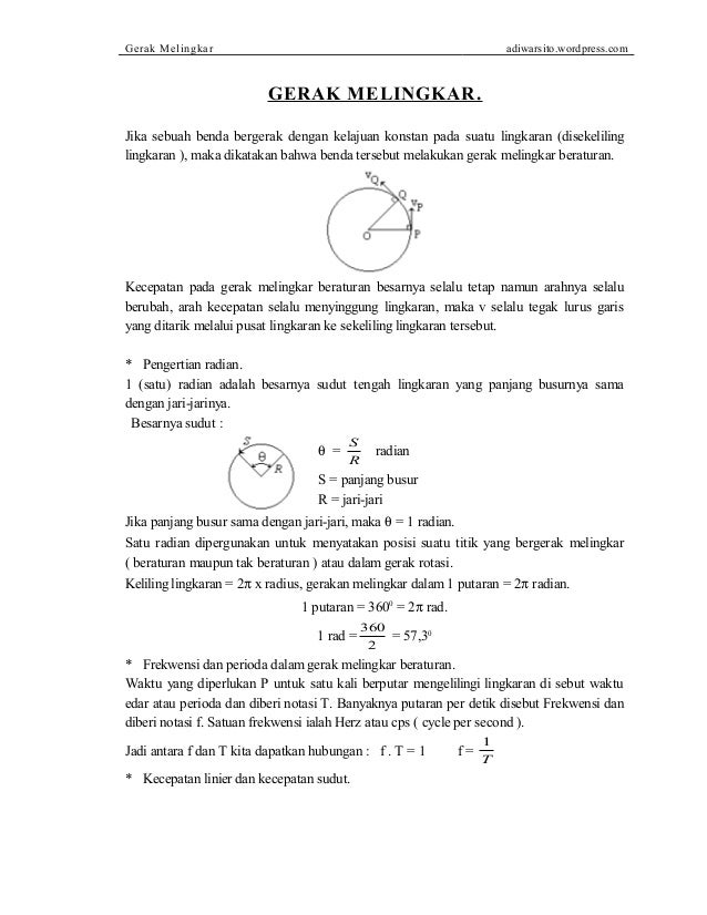 Gerak Melingkar