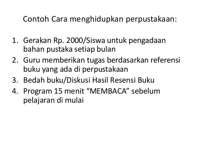 Gerakan literasi sekolah