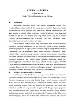 Gerakan mahasiswa pdf