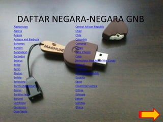 DAFTAR NEGARA-NEGARA GNB
 