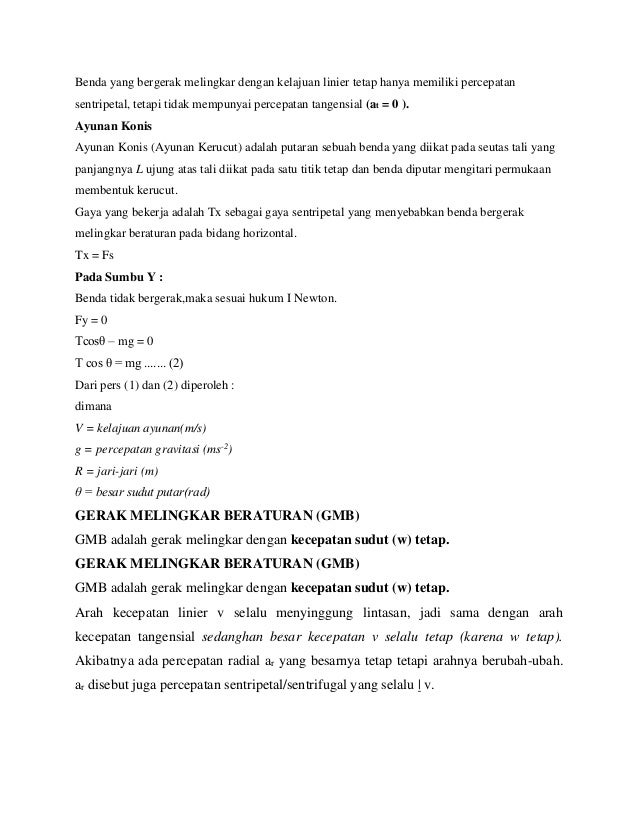 Gerak Melingkar Makalah