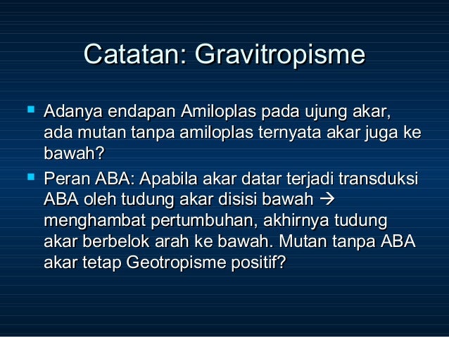 Gerak Pada Tumbuhan