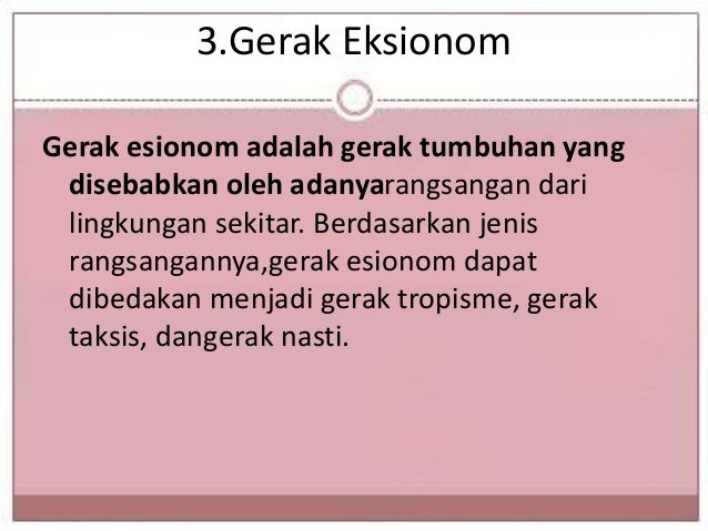 Gerak pada tumbuhan Gerak pada tumbuhan