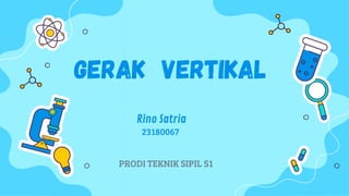 GERAK VERTIKAL
Rino Satria
23180067
PRODI TEKNIK SIPIL S1
 