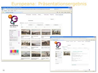 Europeana: Präsentationsergebnis 