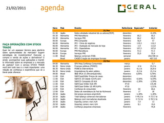 FAÇA OPERAÇÕES COM STOCK TRADEQuer ter um assessor técnico para alertá-lo sobre oportunidades do mercado? Sugerir estratégias de investimentos? Executar a compra e venda de ações e derivativos? E ainda: acompanhar suas aplicações e mantê-lo informado sobre as empresas e o mercado de capitais? Com o serviço STOCK TRADE você tem tudo isso e o mais importante: uma relação de confiança e experiência que só a Geral pode oferecer.