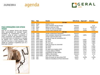 FAÇA OPERAÇÕES COM STOCK TRADEQuer ter um assessor técnico para alertá-lo sobre oportunidades do mercado? Sugerir estratégias de investimentos? Executar a compra e venda de ações e derivativos? E ainda: acompanhar suas aplicações e mantê-lo informado sobre as empresas e o mercado de capitais? Com o serviço STOCK TRADE você tem tudo isso e o mais importante: uma relação de confiança e experiência que só a Geral pode oferecer.