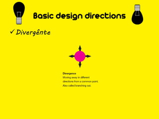 Basic design directions
Divergênte
 