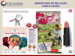 MARKETING DE RELAÇÃO
    COM A CAUSA
 