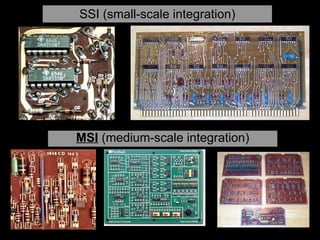 SSI (small-scale integration) MSI  (medium-scale integration) 