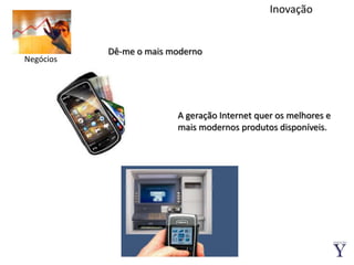 InovaçãoDê-me o mais modernoNegóciosA geração Internet quer os melhores e mais modernos produtos disponíveis.