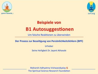 Ger b1 self hypnosis autosuggestions