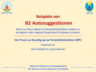 Ger b2 self hypnosis autosuggestions