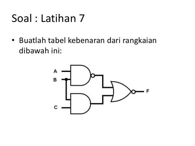 Contoh Soal Gerbang Logika