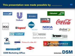 This presentation was made possible by …………. 
