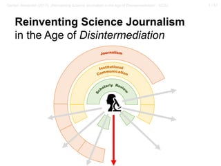 1 / 57Gerber, Alexander (2017): „Reinventing Science Journalism in the Age of Disintermediation”. ECSJ.
Reinventing Science Journalism
in the Age of Disintermediation
 