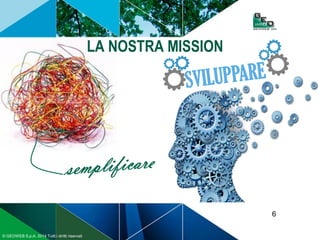 6
© GEOWEB S.p.A. 2014 Tutti i diritti riservati
LA NOSTRA MISSION
 