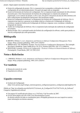 Gerencia de Configuracao de Software